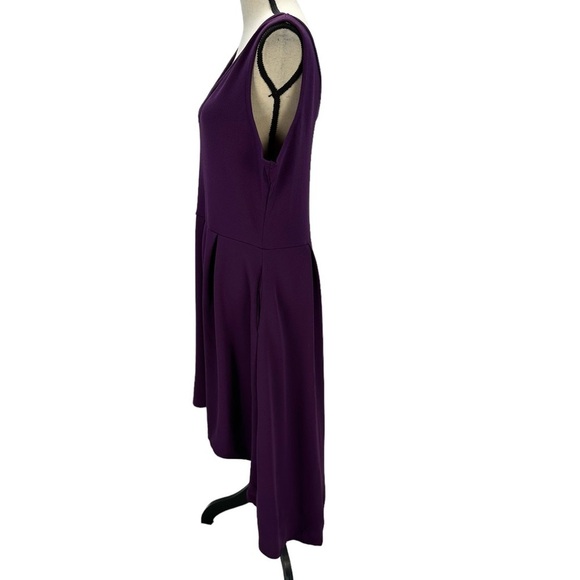24Seven Comfort Apparel Sleeveless Hi-Low Tank Midi Dress - Purple - size XL - Picture 4 of 10